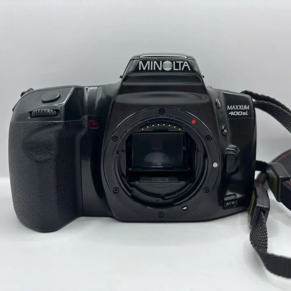 Minolta Maxxum 400si 35mm Film SLR Camera Tamron 28-200mm Lens Case Logic Bag